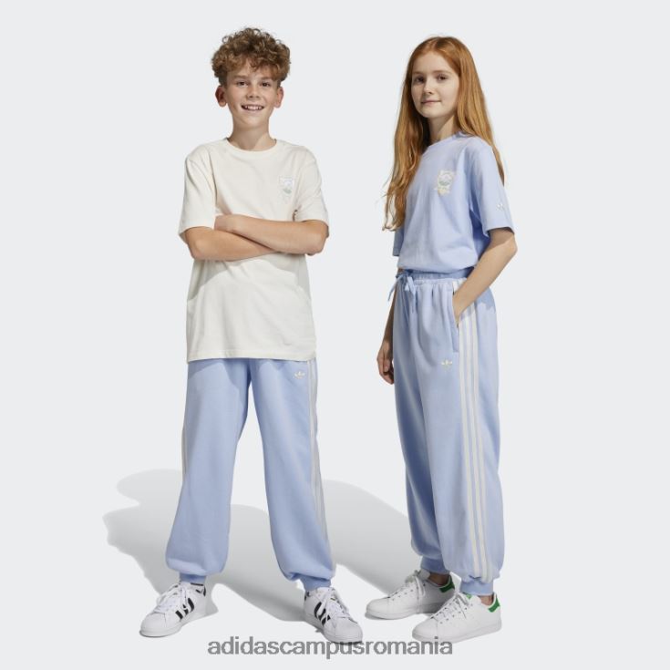 adidas campus romania pantaloni de jogging cu imprimeu grafic albastru zori copii zori albastre J266N218476