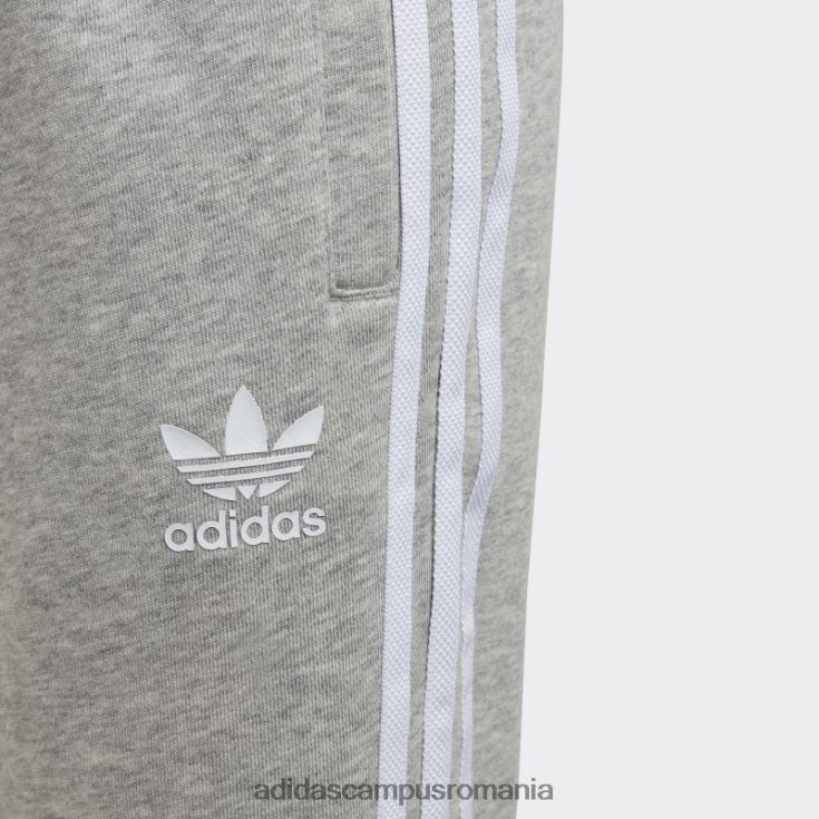 adidas campus romania pantaloni de jogging gri mediu cu 3 dungi copii gri mediu/alb J266N218359