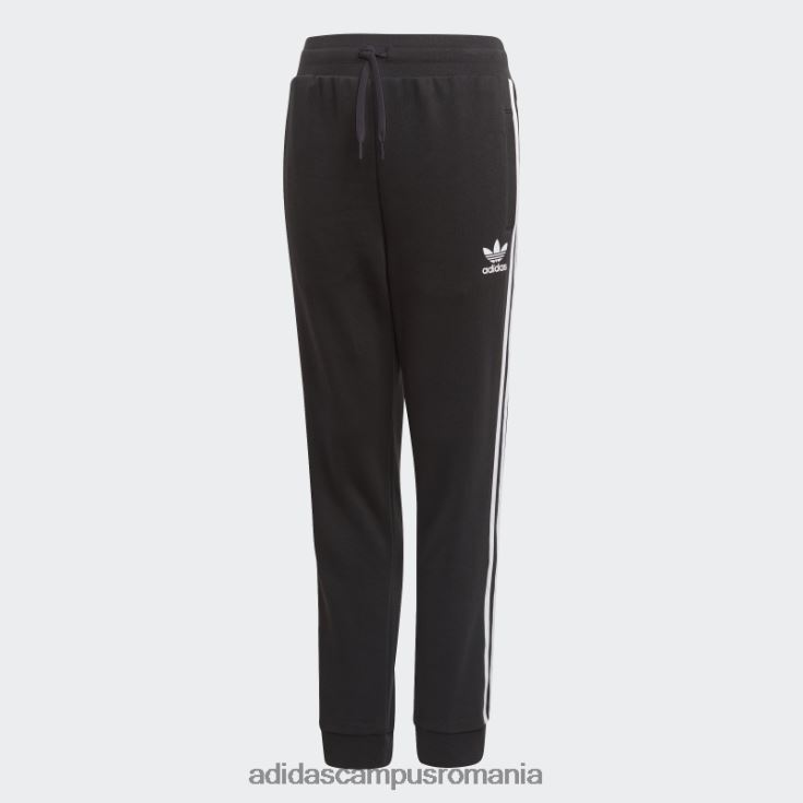 adidas campus romania pantaloni de jogging negri cu 3 dungi copii alb negru J266N218286