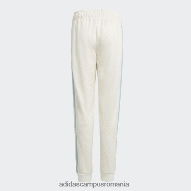 adidas campus romania pantaloni de sport cu imprimeu monogram alb copii nisip alb J266N211852