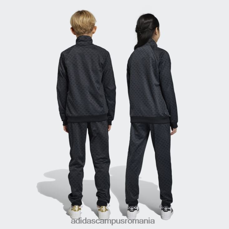 adidas campus romania pantaloni de sport cu imprimeu monogramă carbon copii carbon/negru J266N211696