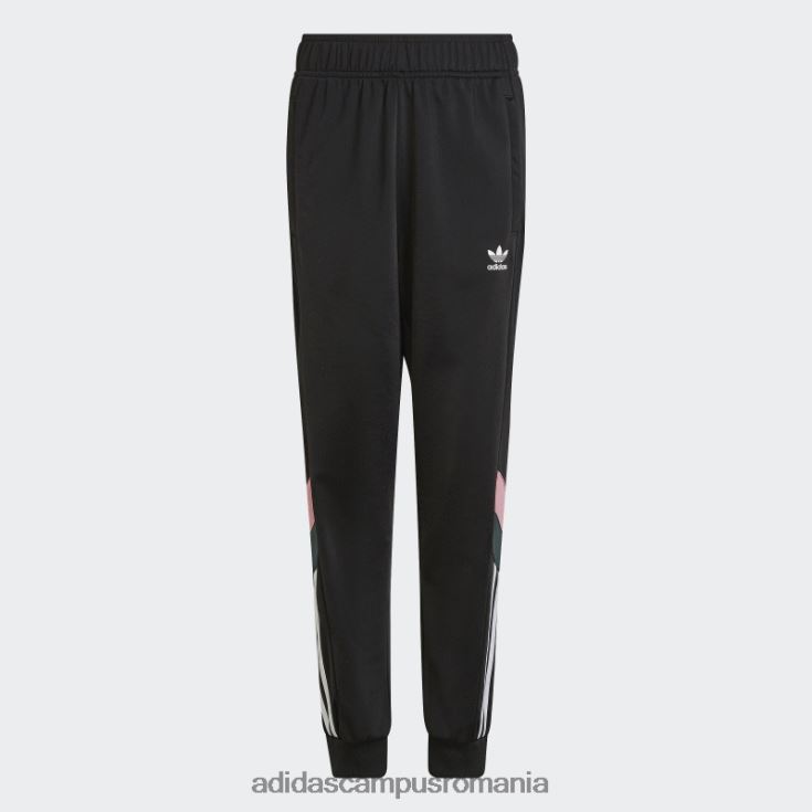 adidas campus romania pantaloni negri pentru trening copii negru/verde mineral/roz J266N218917