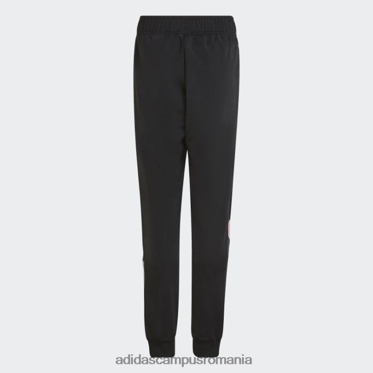 adidas campus romania pantaloni negri pentru trening copii negru/verde mineral/roz J266N218917