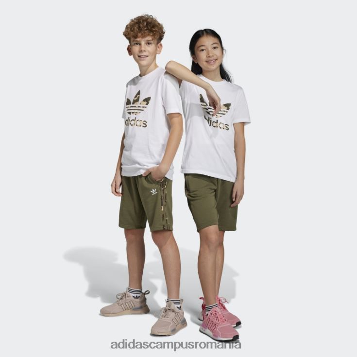 adidas campus romania pantaloni scurți camo olive copii măsline J266N211827