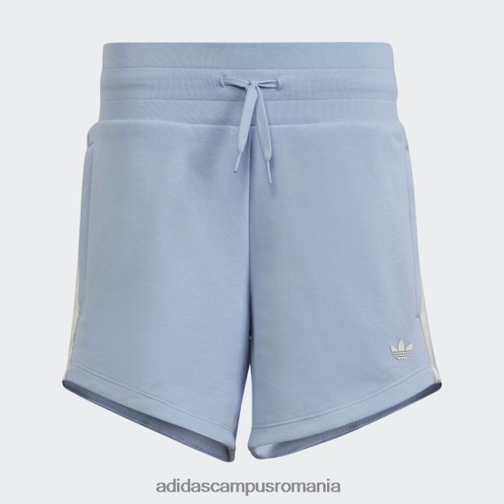 adidas campus romania pantaloni scurți cu talie înaltă cu imprimeu grafic albastru alba adidas copii zori albastre J266N212102