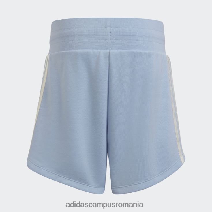 adidas campus romania pantaloni scurți cu talie înaltă cu imprimeu grafic albastru alba adidas copii zori albastre J266N212102