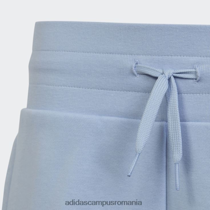 adidas campus romania pantaloni scurți cu talie înaltă cu imprimeu grafic albastru alba adidas copii zori albastre J266N212102