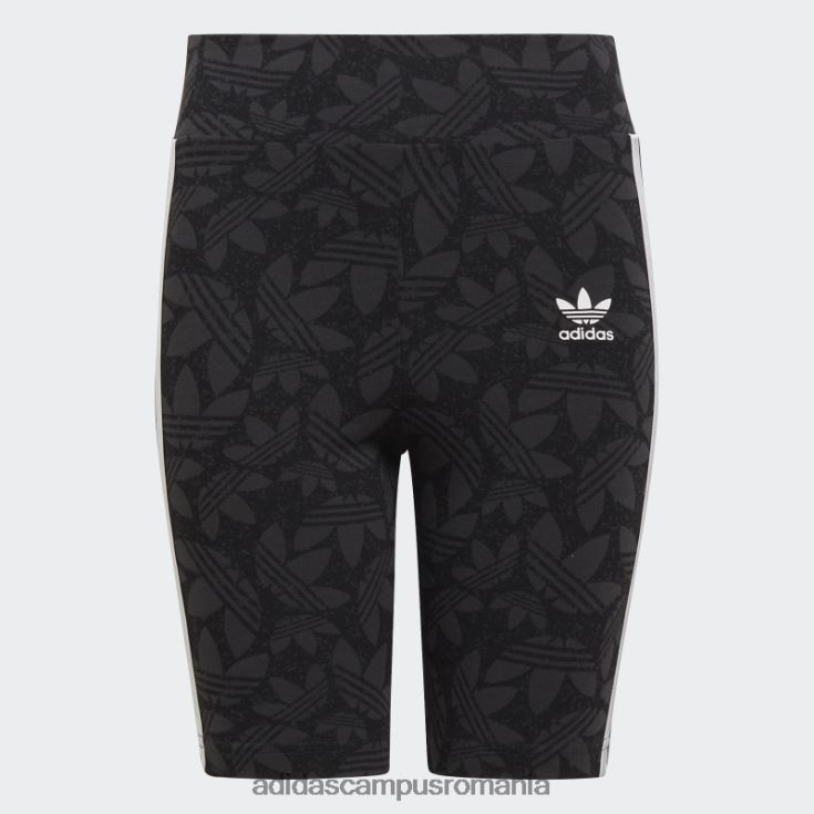 adidas campus romania pantaloni scurți de ciclism cu talie înaltă carbon copii carbon/negru/alb J266N219214