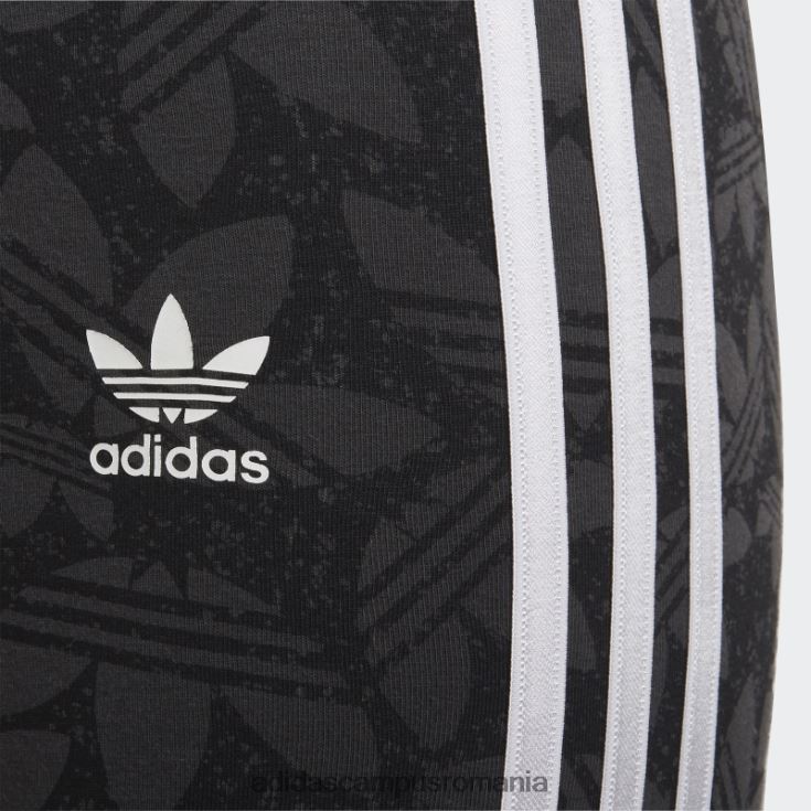 adidas campus romania pantaloni scurți de ciclism cu talie înaltă carbon copii carbon/negru/alb J266N219214