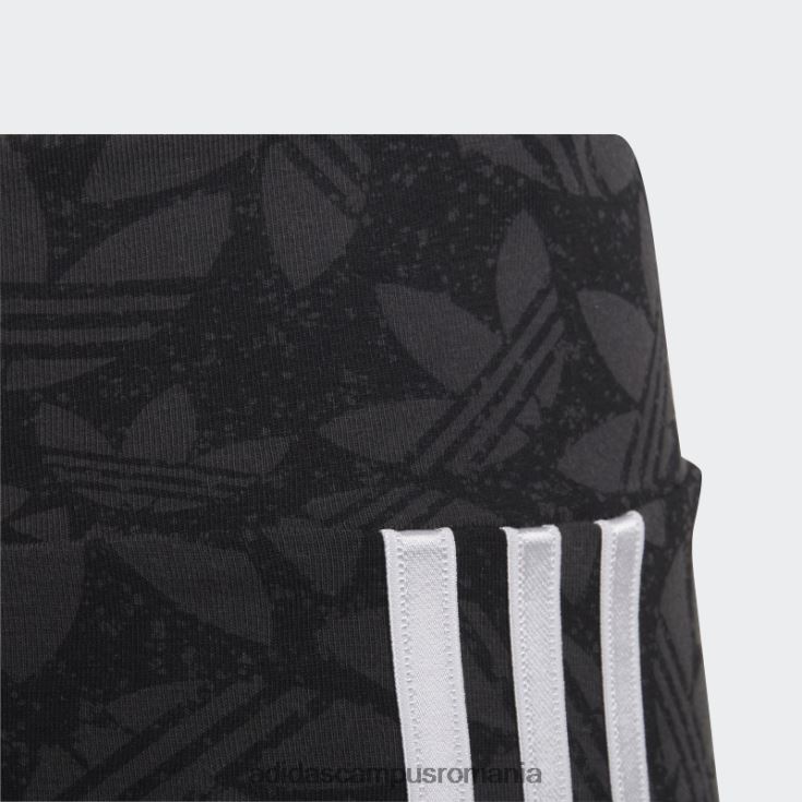 adidas campus romania pantaloni scurți de ciclism cu talie înaltă carbon copii carbon/negru/alb J266N219214
