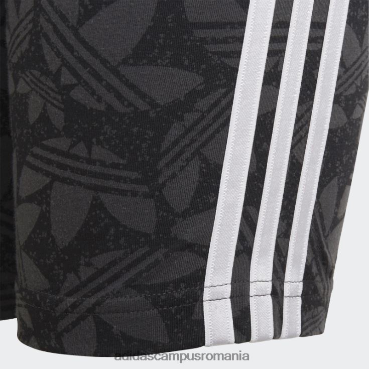 adidas campus romania pantaloni scurți de ciclism cu talie înaltă carbon copii carbon/negru/alb J266N219214