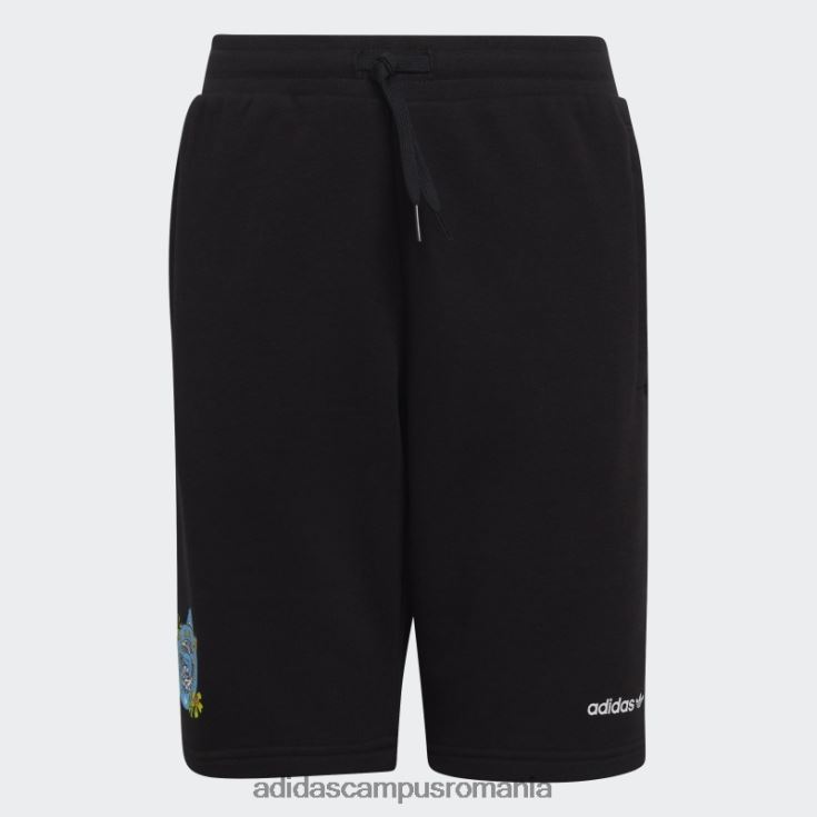 adidas campus romania pantaloni scurți de plajă negri cu grafic stoked adidas copii negru J266N218999