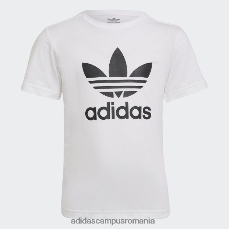 adidas campus romania pantaloni scurți și set de tricou adicolor albi copii alb negru J266N218365