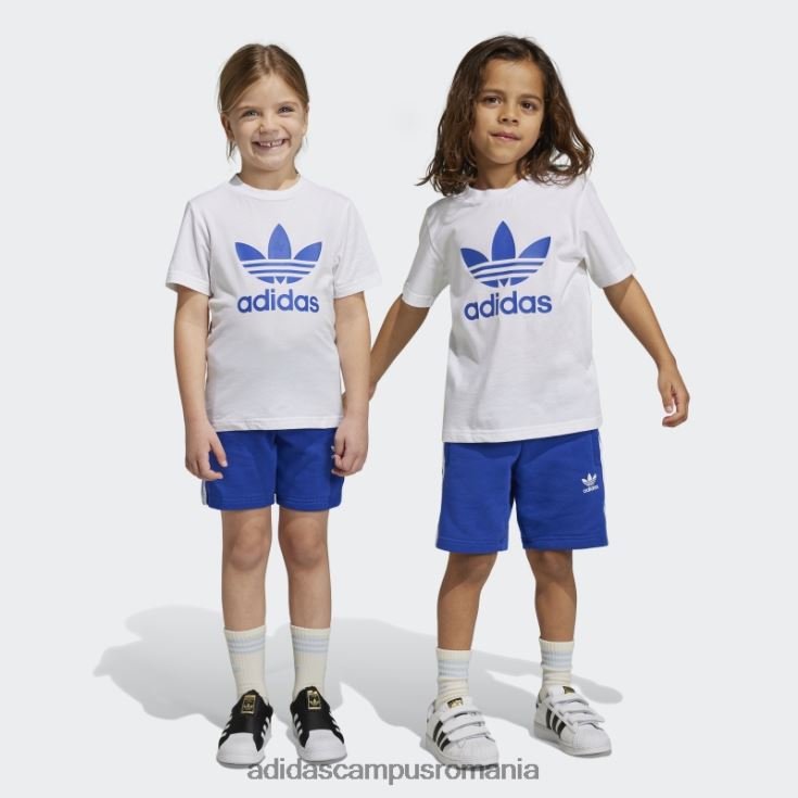 adidas campus romania pantaloni scurți și tricou adicolor albastru adidas copii albastru J266N211877