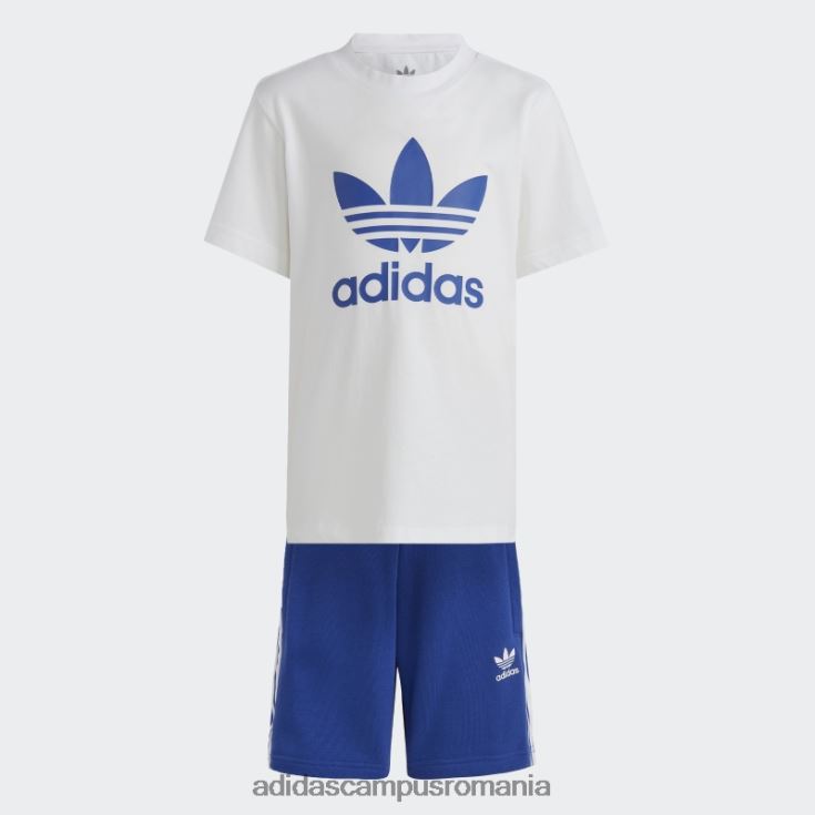 adidas campus romania pantaloni scurți și tricou adicolor albastru adidas copii albastru J266N211877