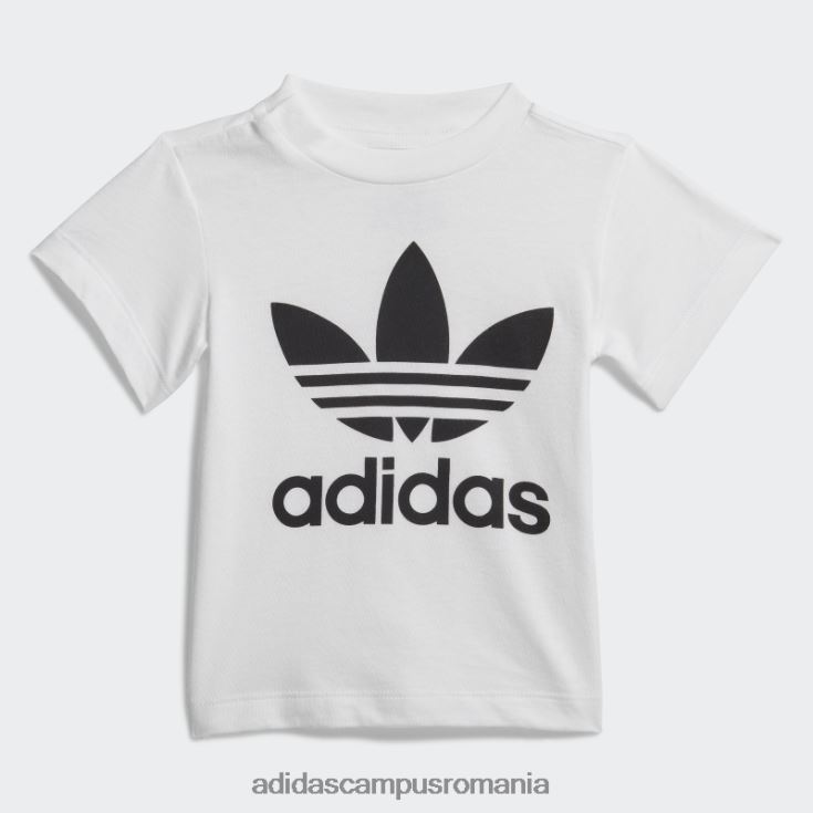 adidas campus romania pantaloni scurți trifoil alb set de tricou adidas copii alb negru J266N211715