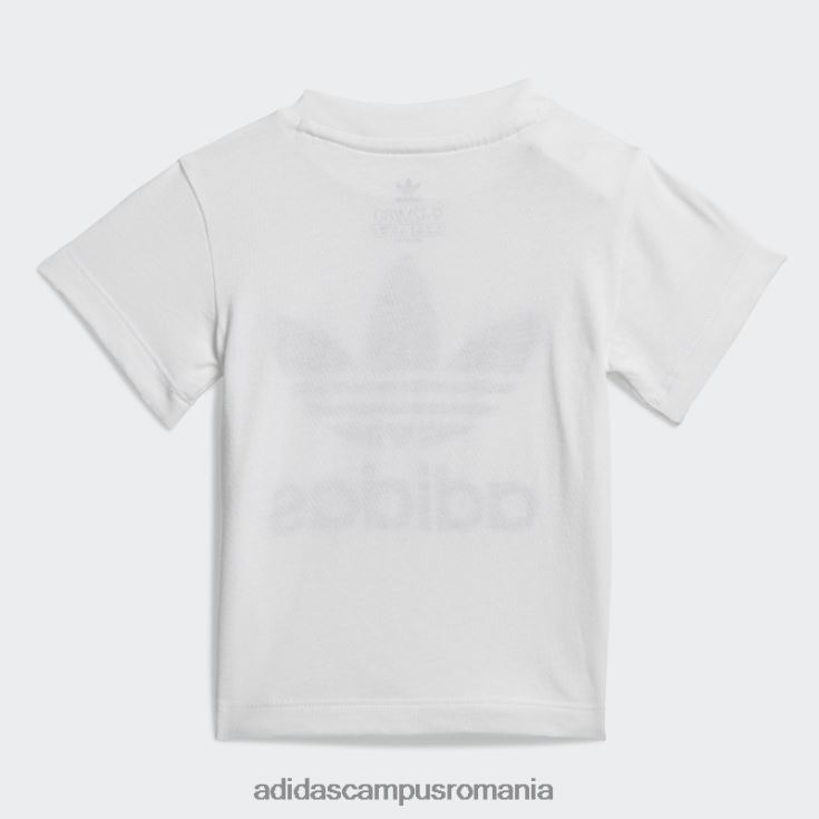 adidas campus romania pantaloni scurți trifoil alb set de tricou adidas copii alb negru J266N211715