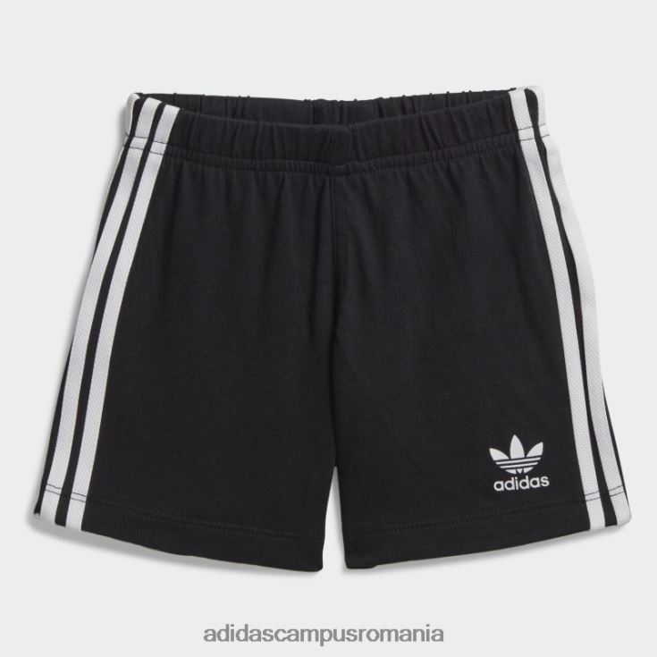 adidas campus romania pantaloni scurți trifoil alb set de tricou adidas copii alb negru J266N211715