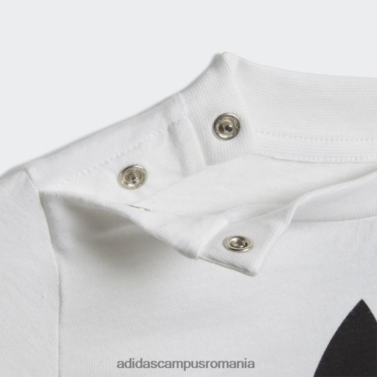 adidas campus romania pantaloni scurți trifoil alb set de tricou adidas copii alb negru J266N211715