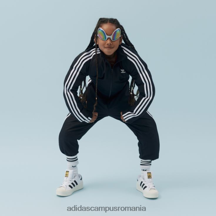 adidas campus romania salopeta adicolor neagra copii negru J266N211714