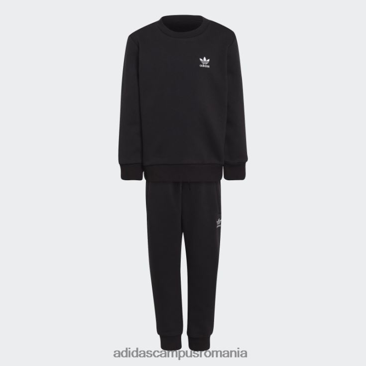 adidas campus romania set adicolor crew negru copii negru J266N211803