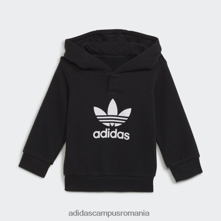 adidas campus romania set alb de hanorace adicolor copii alb negru J266N211626