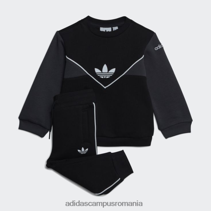 adidas campus romania set de echipaj adicolor carbon copii negru/carbon J266N218279