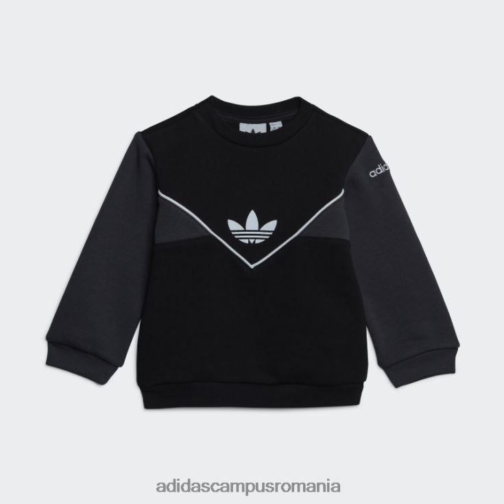 adidas campus romania set de echipaj adicolor carbon copii negru/carbon J266N218279