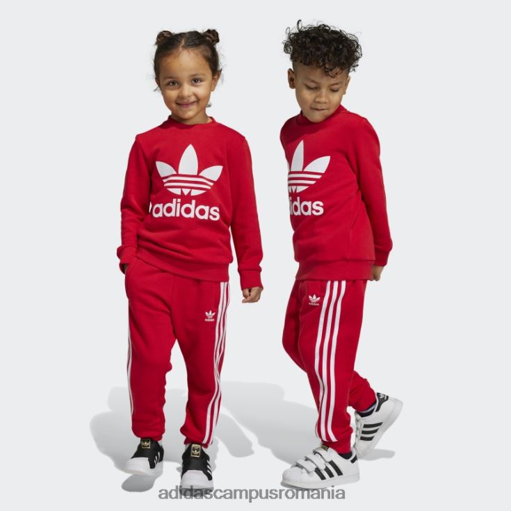 adidas campus romania set de echipaj adicolor stacojiu copii stacojiu J266N218323