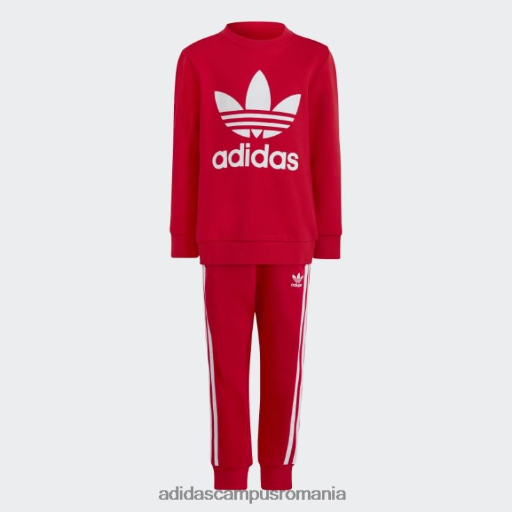 adidas campus romania set de echipaj adicolor stacojiu copii stacojiu J266N218323