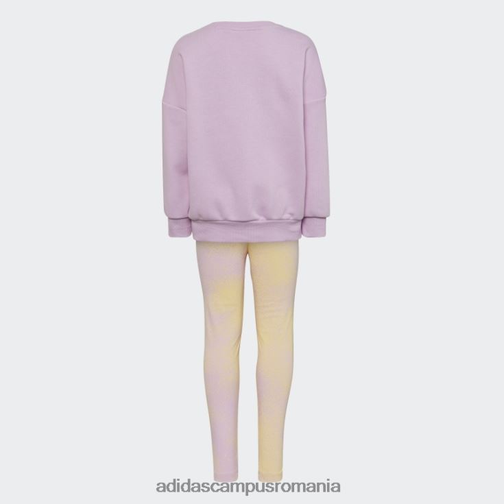 adidas campus romania set de echipaj cu logo grafic liliac copii liliac J266N212175