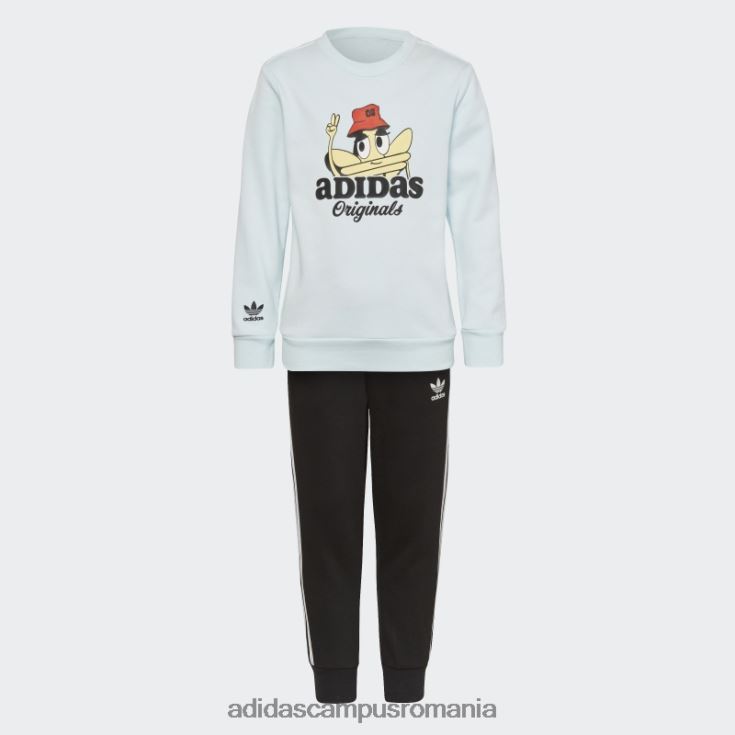 adidas campus romania set de echipaj originals trefoil fashion blue copii albastru J266N218843