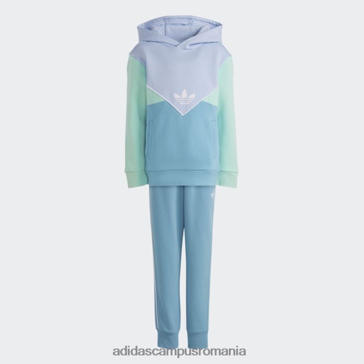 adidas campus romania set de hanorace adicolor albastru copii albastru zori/verde/albastru J266N218324