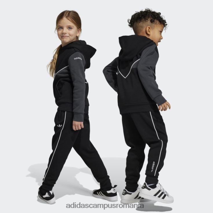 adidas campus romania set de hanorace adicolor carbon copii negru/carbon J266N23388