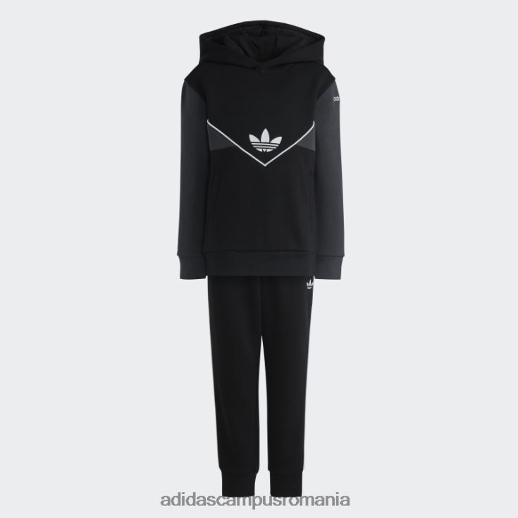 adidas campus romania set de hanorace adicolor carbon copii negru/carbon J266N23388
