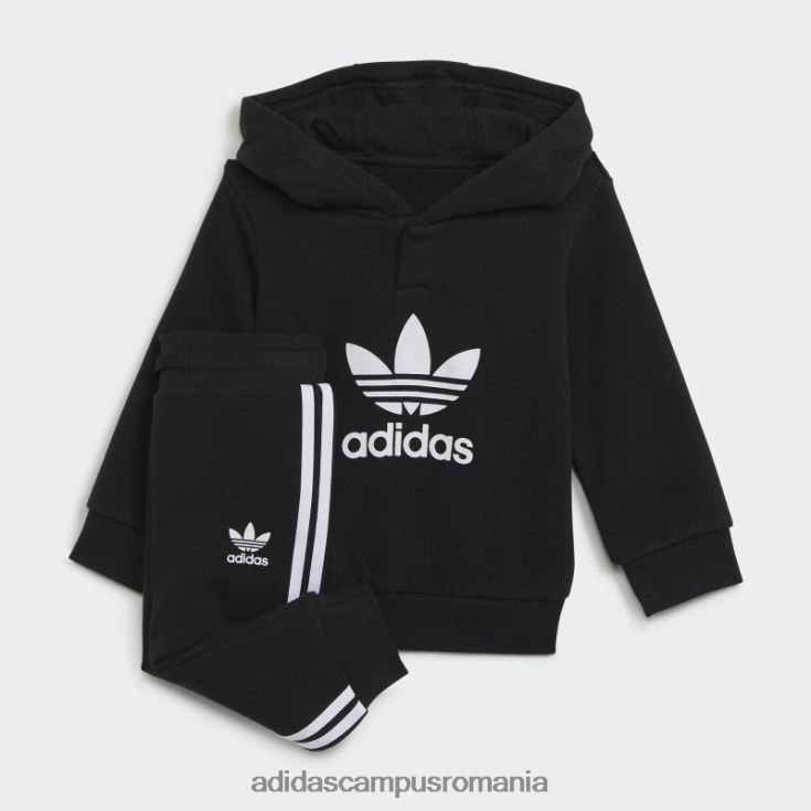 adidas campus romania set de hanorace adicolor negru copii alb negru J266N218386