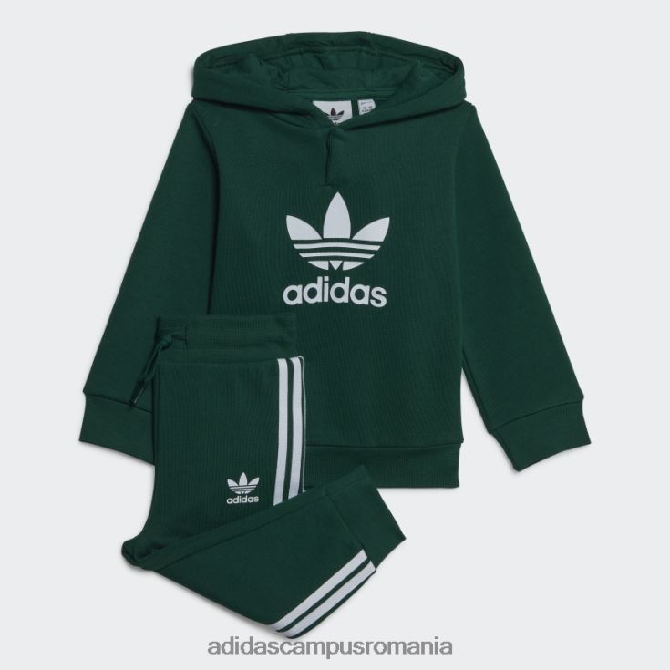 adidas campus romania set de hanorace adicolor verde inchis copii verde inchis J266N218350