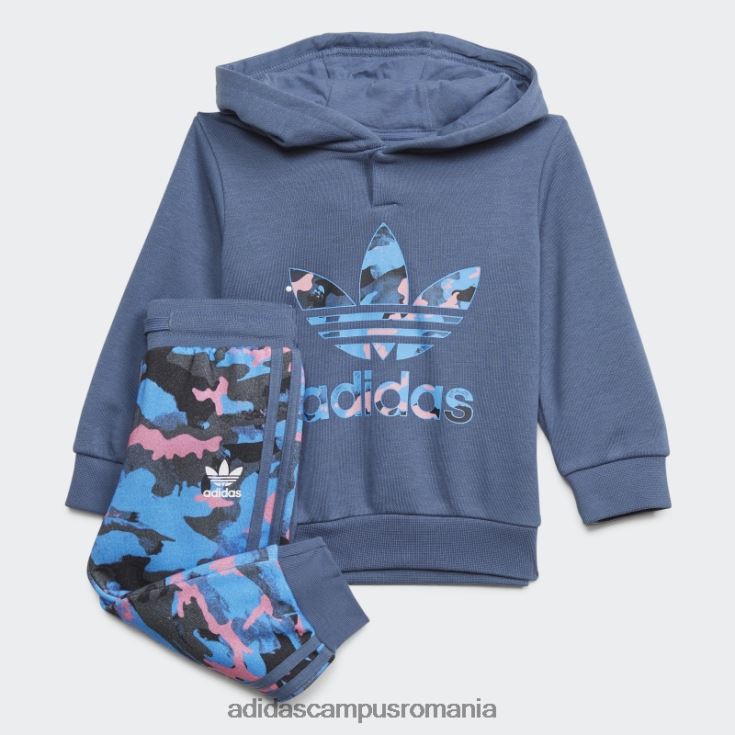 adidas campus romania set de hanorace camo steel copii oţel J266N211995