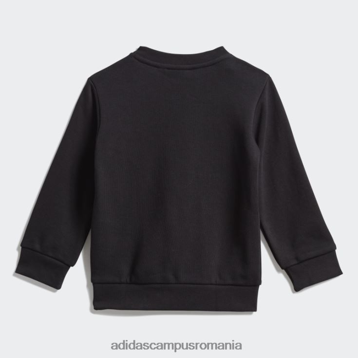adidas campus romania set de hanorace negru pentru echipaj copii alb negru J266N211915