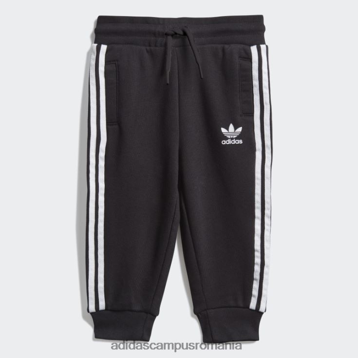 adidas campus romania set de hanorace negru pentru echipaj copii alb negru J266N211915