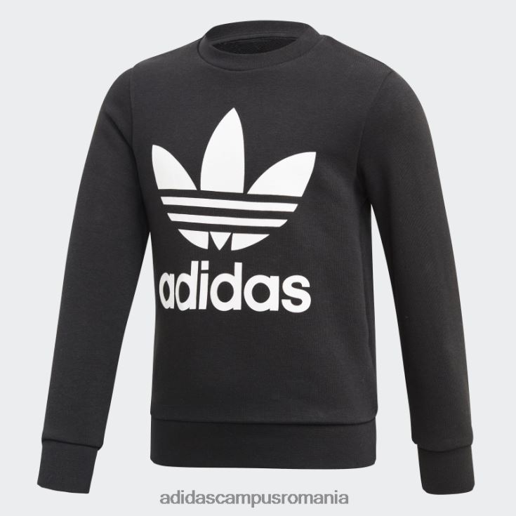adidas campus romania set de hanorace pentru echipaj negru copii alb negru J266N23440
