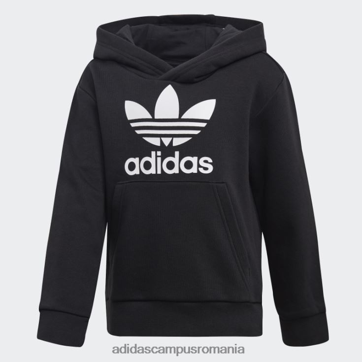 adidas campus romania set de hanorace trefoil negru copii alb negru J266N23442