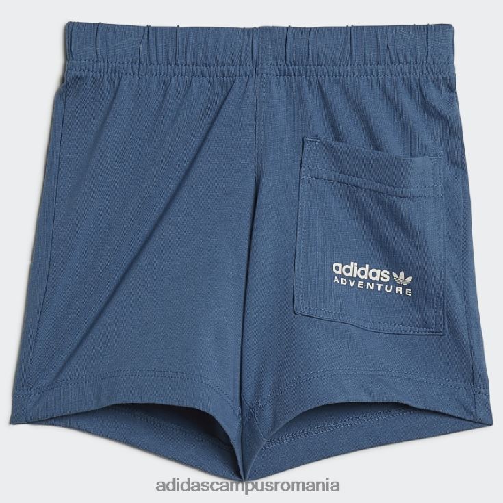 adidas campus romania set de pantaloni scurți și tricou alb Disney Mickey și prietenii adidas copii alb/albastru alterat J266N218885