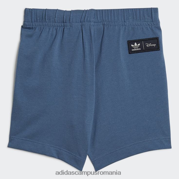 adidas campus romania set de pantaloni scurți și tricou alb Disney Mickey și prietenii adidas copii alb/albastru alterat J266N218885