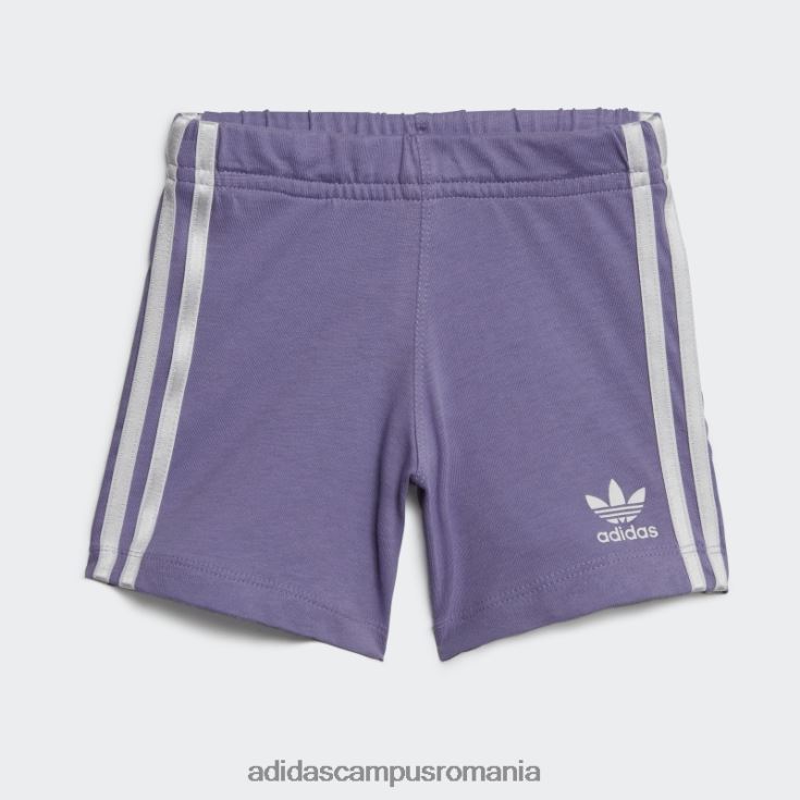adidas campus romania set de tricou și pantaloni scurți floral liliac copii liliac/multicolor J266N218793