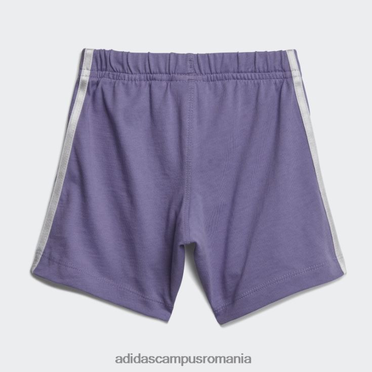 adidas campus romania set de tricou și pantaloni scurți floral liliac copii liliac/multicolor J266N218793