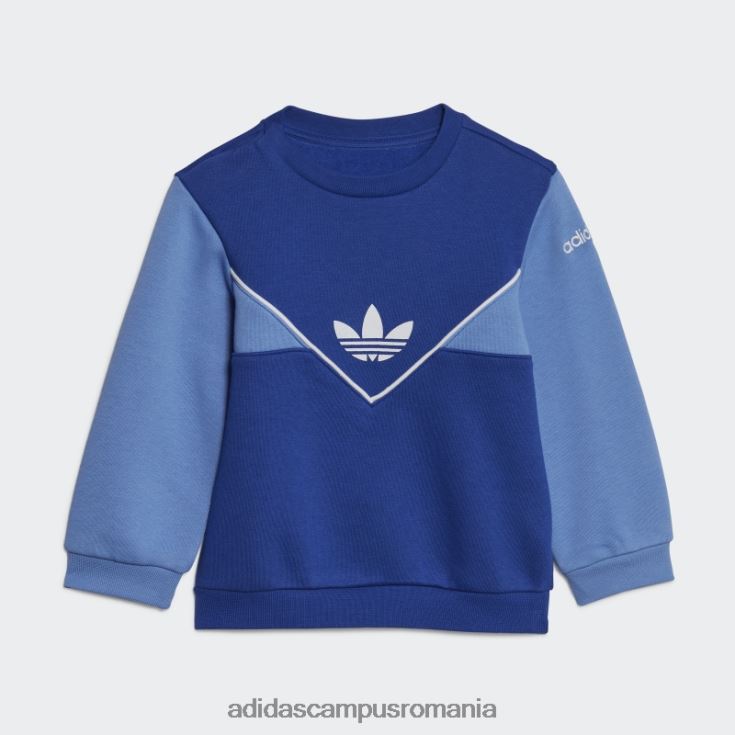 adidas campus romania set echipaj adicolor albastru copii albastru J266N211920