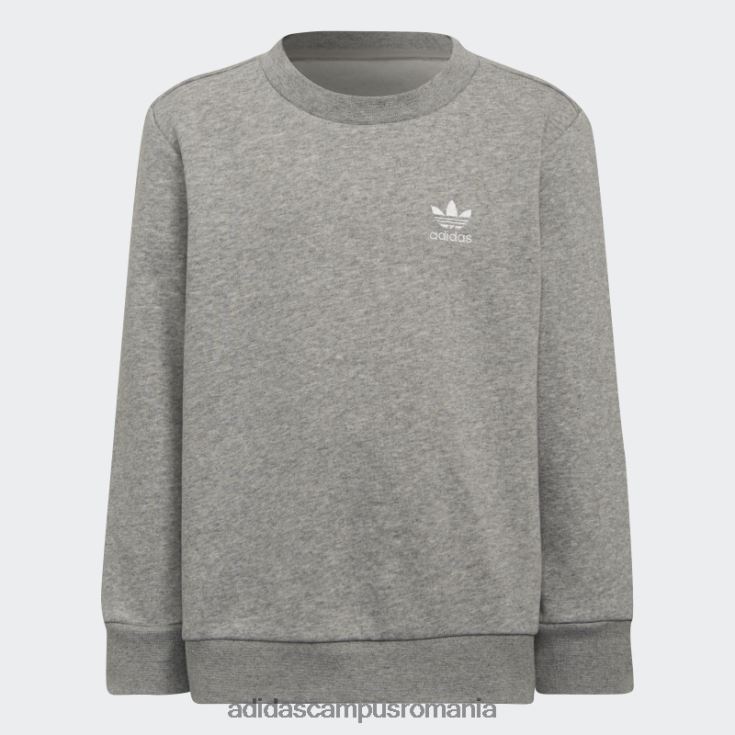 adidas campus romania set echipaj adicolor gri mediu copii gri mediu J266N218409