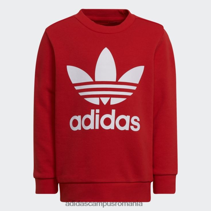 adidas campus romania set echipaj adicolor roșu copii rosu alb J266N211959