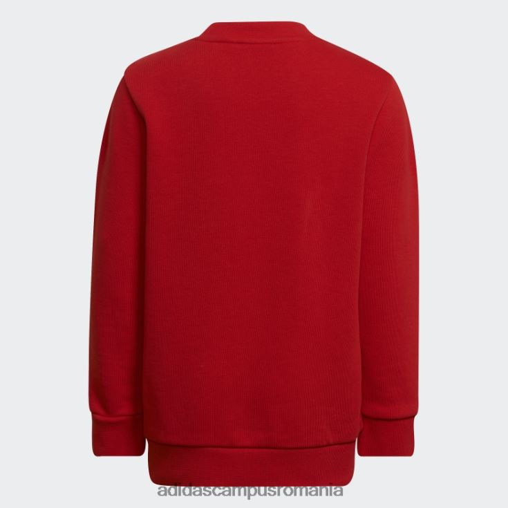 adidas campus romania set echipaj adicolor roșu copii rosu alb J266N211959